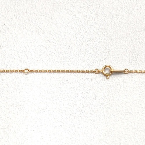Shangri-La TINY CROSS NECKLACE 18k Yellow Gold / DIAMONDS