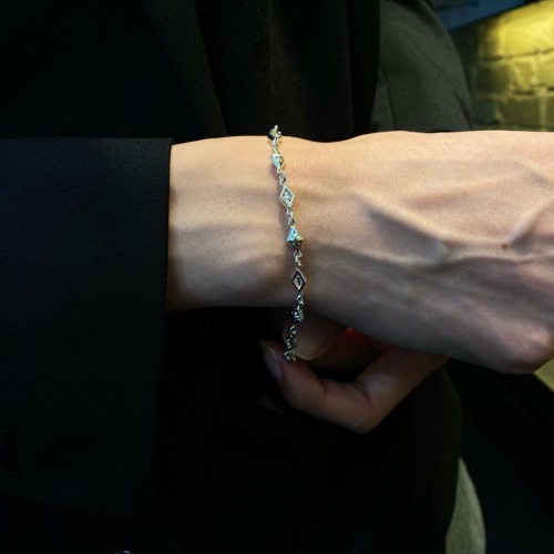 MIX DIAMOND SHAPED / CROSS OPEN / SOLID LINK CHAIN / Silver
