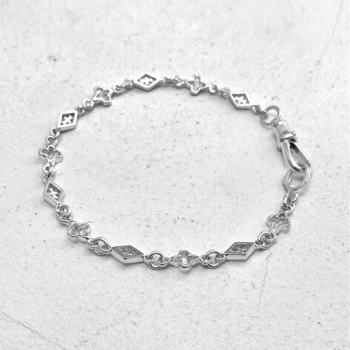 MIX OPEN GOTHIC / OPEN DIAMOND SHAPED / CROSS LINK CHAIN / Silver /  7inch(18cm) Bracelet（ブレスレット） Loree Rodkin Official Shop