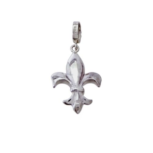 FLEUR DE LIS PENDANT Silver / 18k Yellow Gold / no stone