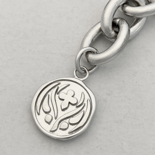 EXTRA LARGE FLINTSTONE LINK CHAIN BRACELET/LOBSTER CLASP/ SILVER