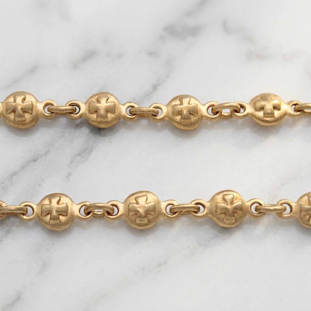 Loree Rodkin ラウンドクッションリンクチェーン ROUND CUSHION LINK / 18k Yellow Gold /19inch(47cm) CHAIN（チェーン