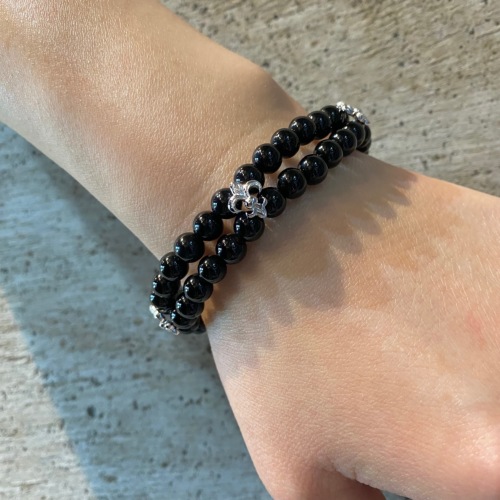 DBL STRAND VRS BEADS / FDL APPLIQUES BRACELET（ブレスレット