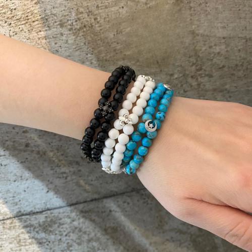 DBL STRAND VRS BEADS / FDL APPLIQUES BRACELET（ブレスレット