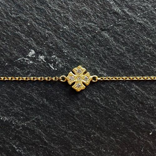 ゆーかりん⭐︎ Loree Rodkin【K18】ゴシッククロスブレスレット ゆーかりん⭐︎様専用 Loree Rodkin【K18】ゴシッククロス