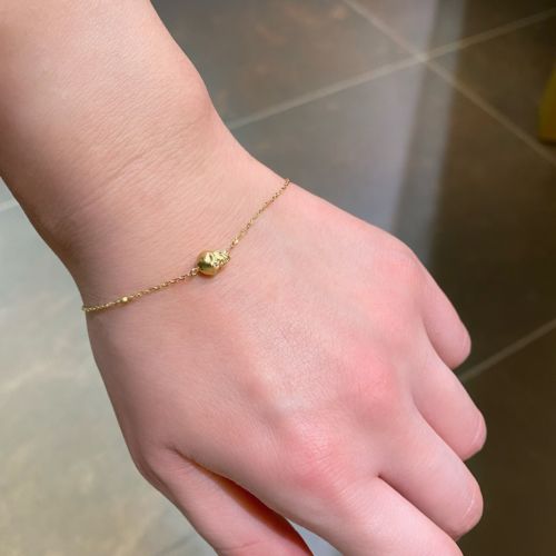 PETITE SKULL BRACELET 18k Yellow Gold / DIAMONDS BRACELET