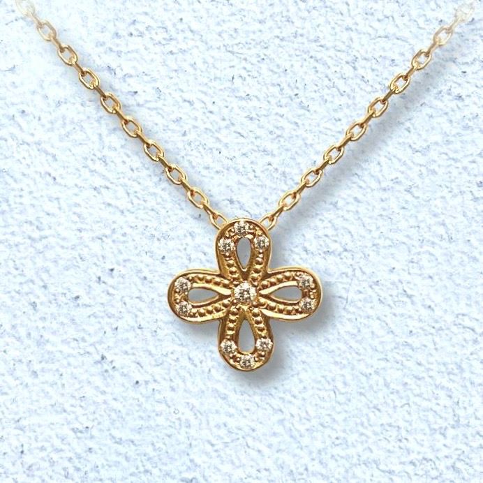 INFINITY FLOWER NECKLACE 18k Yellow Gold / DIAMONDS Necklace（ネックレス） Loree  Rodkin Official Shop