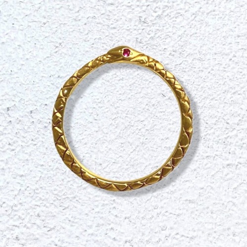 TINY SNAKE RING 18k Yellow Gold / DIAMONDS BRIDAL(ブライダル 