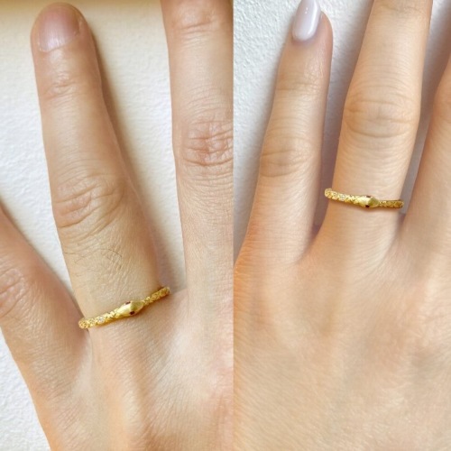 TINY SNAKE RING 18k Yellow Gold / DIAMONDS BRIDAL(ブライダル) Loree Rodkin  Official Shop