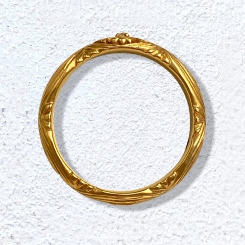 ローリーロドキン 18k MEDIUM ENGRAVED RING ダイヤモンド