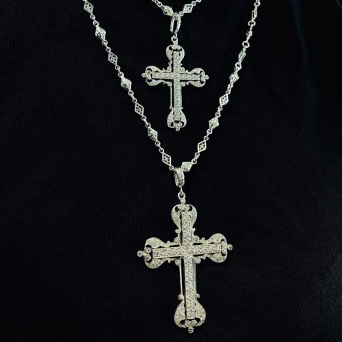 MINI VATICAN CROSS PENDANT Silver / Zirconia Pendant（ペンダント） Loree Rodkin  Official Shop