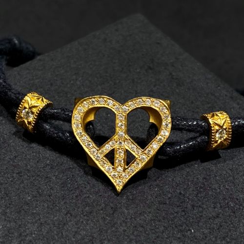 HEART PEACE CODE BRACELET 18k Yellow Gold / DIAMONDS Bracelet ...