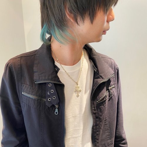 SMALL GOTHIC PEACE HEART PENDANT Silver / Zirconia PENDANT