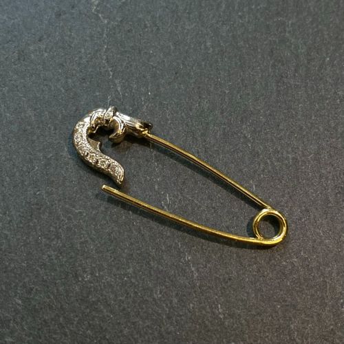 PIN PIERCE 18k White Gold / 18k Yellow Gold / DIAMONDS