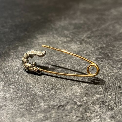 PIN PIERCE 18k White Gold / 18k Yellow Gold / DIAMONDS
