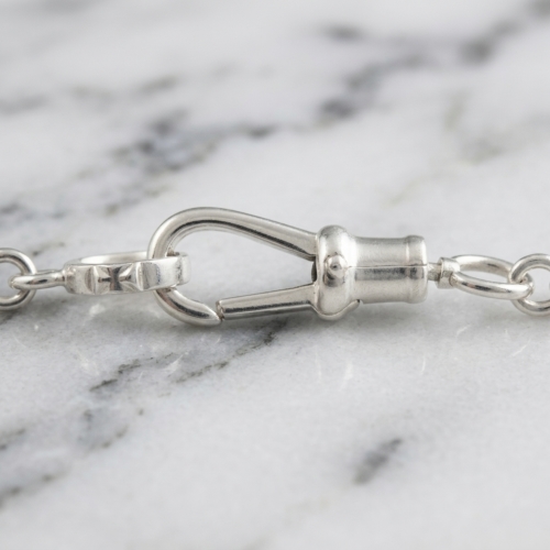 TINY HEART CROSS LINK CHAIN / Silver / 16inch(40cm) CHAIN