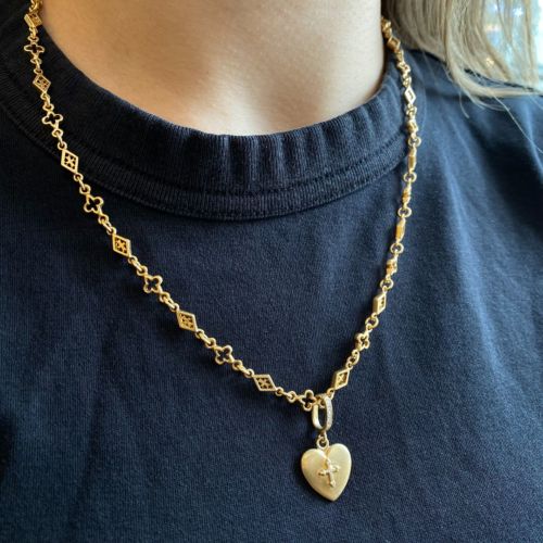 SMALL HEART PENDANT 18k Yellow Gold / DIAMONDS PENDANT（ペンダント