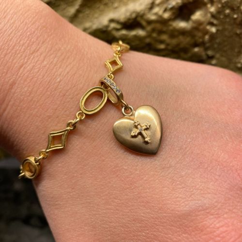 SMALL HEART PENDANT 18k Yellow Gold / DIAMONDS PENDANT（ペンダント