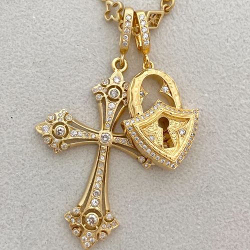 ETCH LOCK PENDANT 18k Yellow Gold / DIAMONDS Pendant（ペンダント ...