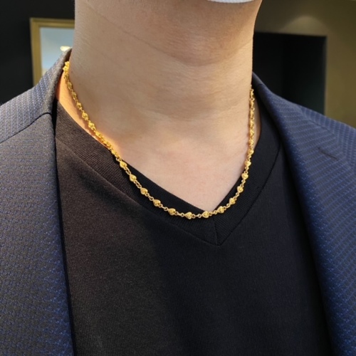 TINY HEART CROSS LINK CHAIN / 18k Yellow Gold / 19inch(47cm) Chain 