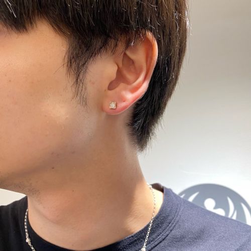 lotusシルバーピアス LOTUS PIERCE Silver / Zirconia PIERCED EARRINGS（ピアス