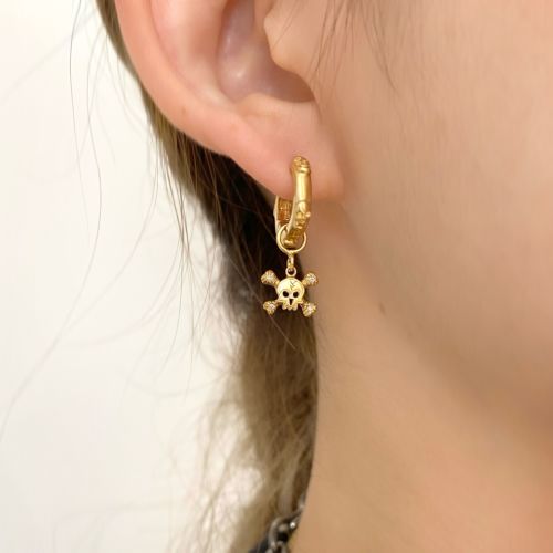 loree Rodkin 18kピアス CRESCENT MOON PIERCE 18k Yellow Gold / DIAMONDS PIERCED