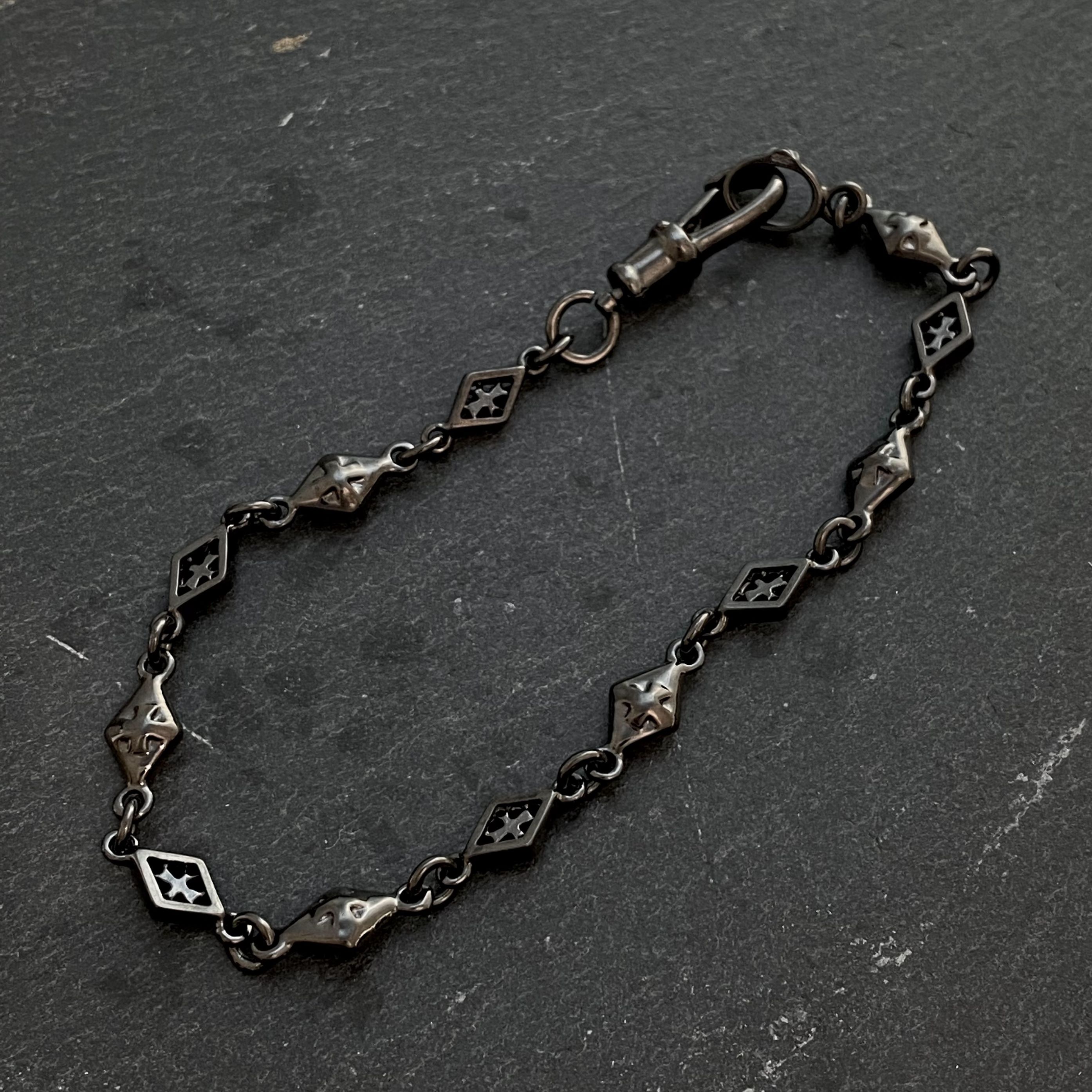 アクセサリー MIX DIAMOND SHAPED CROSS OPEN SOLID LINK MIX DIAMOND SHAPED / CROSS OPEN / SOLID LINK CHAIN / Silver